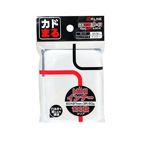 R Line Kadomaru Sleeves Mini Inner Clear 60X87mm