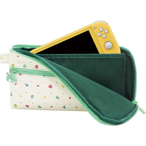 Nintendo Switch Lite Hori Animal Crossing Handbag White/Green