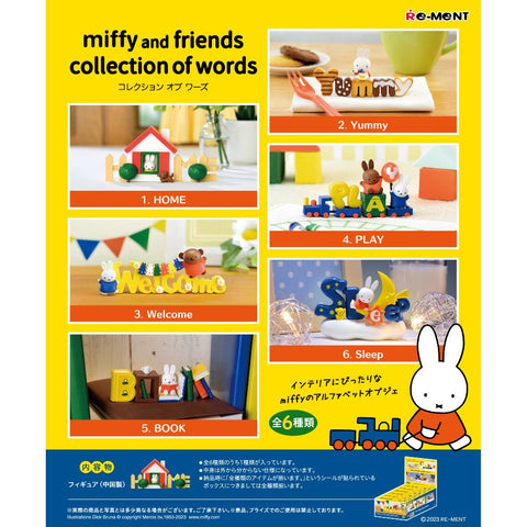 Re-Ment Miffy and Friends Collection of Words (Set of 6)
