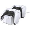 PS5 Cyber Gadget White Double Controller Stand