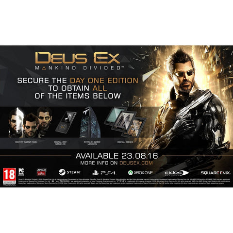PS4 Deus EX Mankind divided Day One Edition (R2)