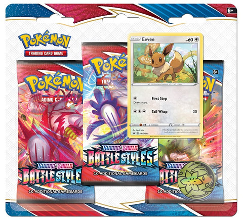 Pokemon SS5 Battle Styles 3-Pack Blister - Eevee