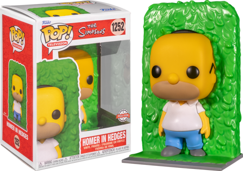 Funko POP! (1252) The Simpsons Homer in Hedges EE EXCL