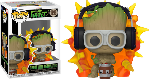 Funko POP! (1195) Marvel I Am Groot Groot With Detonator