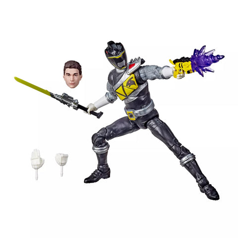 Power Rangers Lightning E89195L00 6" Dino Charge Black Ranger