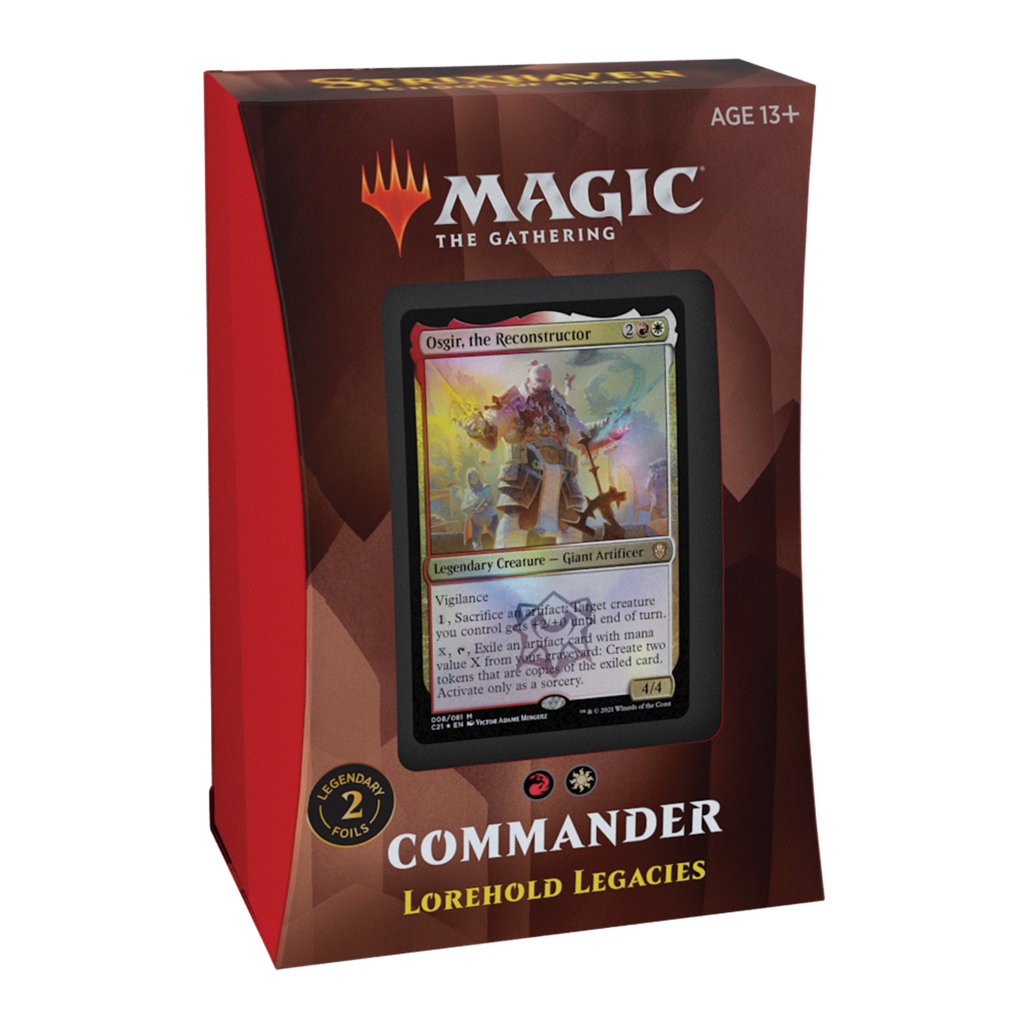 mtg osgir commander deck Magic: The Gathering Strixhaven Commander Deck - Lorehold Legacies
