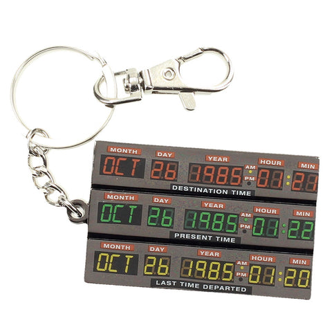 Back to the Future Time Control Metal Keychain
