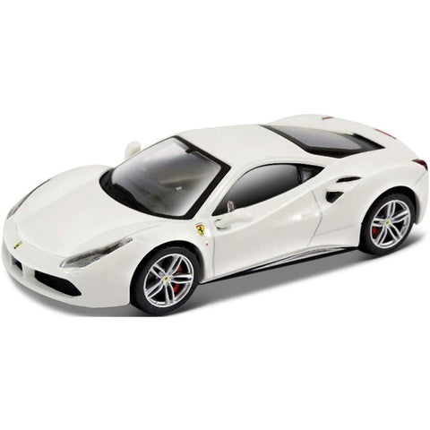 Tomica X Burago 1/43 White 488 GTB  Ferrari Signature Series