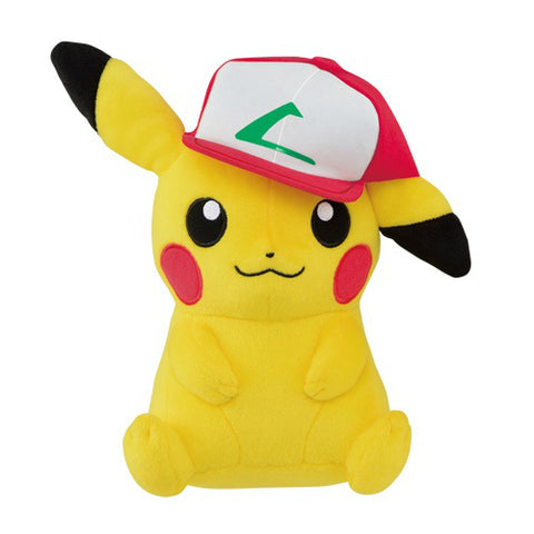 Pokemon Pikachu Plush Ash Cap (Kanto Version)