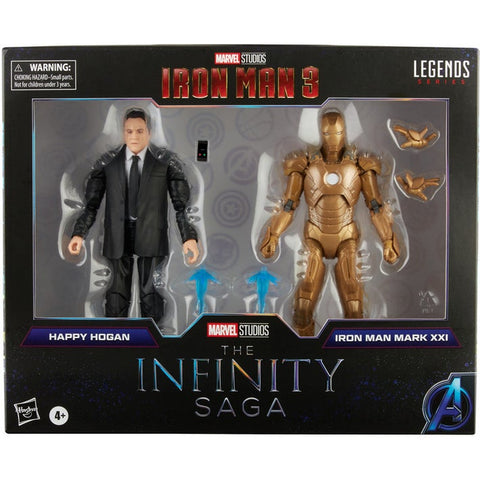 Marvel Legends Series Infinity Saga Happy Hogan and Iron Man XXI