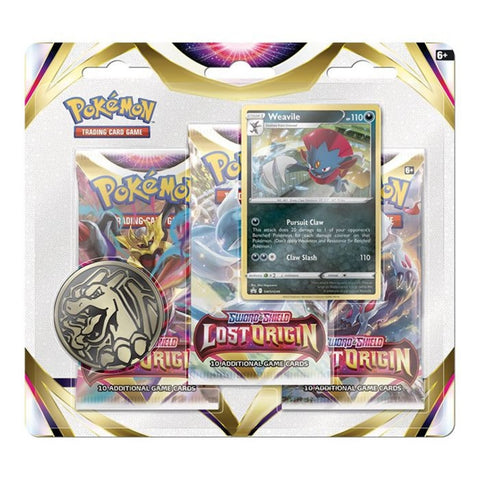Pokemon SS11 Lost Origin 3 Packs Blister - Weavile