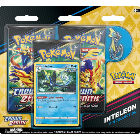 Pokemon SS12.5 Crown Zenith Pin Collection Inteleon