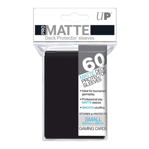 Ultra Pro 60 Matte Deck Protector Sleeves Black