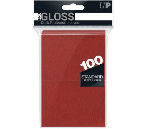 Ultra Pro 100 Standard Deck Protector Sleeves 66x91 Red