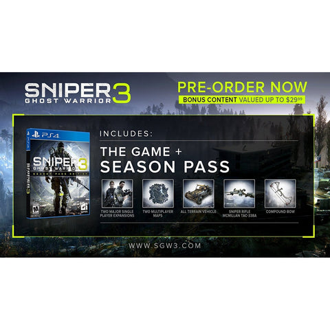 PS4 Sniper: Ghost Warrior 3 - Season Pass Edition