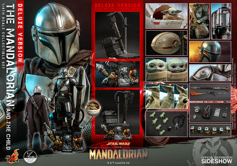 Hot Toys  QS016 1/4 The Mandalorian and The Child Deluxe Edition