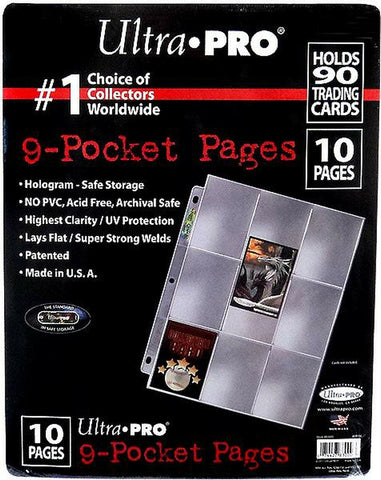 Ultra Pro Silver Series 9 Pocket - 10 Pages Refill