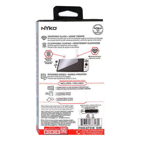 Nintendo Switch Oled Nyko Screen Armor 9H Tempered Glass