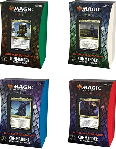 Magic The Gathering Dungeons and Dragons Commander Deck (Set of 4)